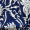 Blue Palm Tree Print Strapless Tiered Mini Dress