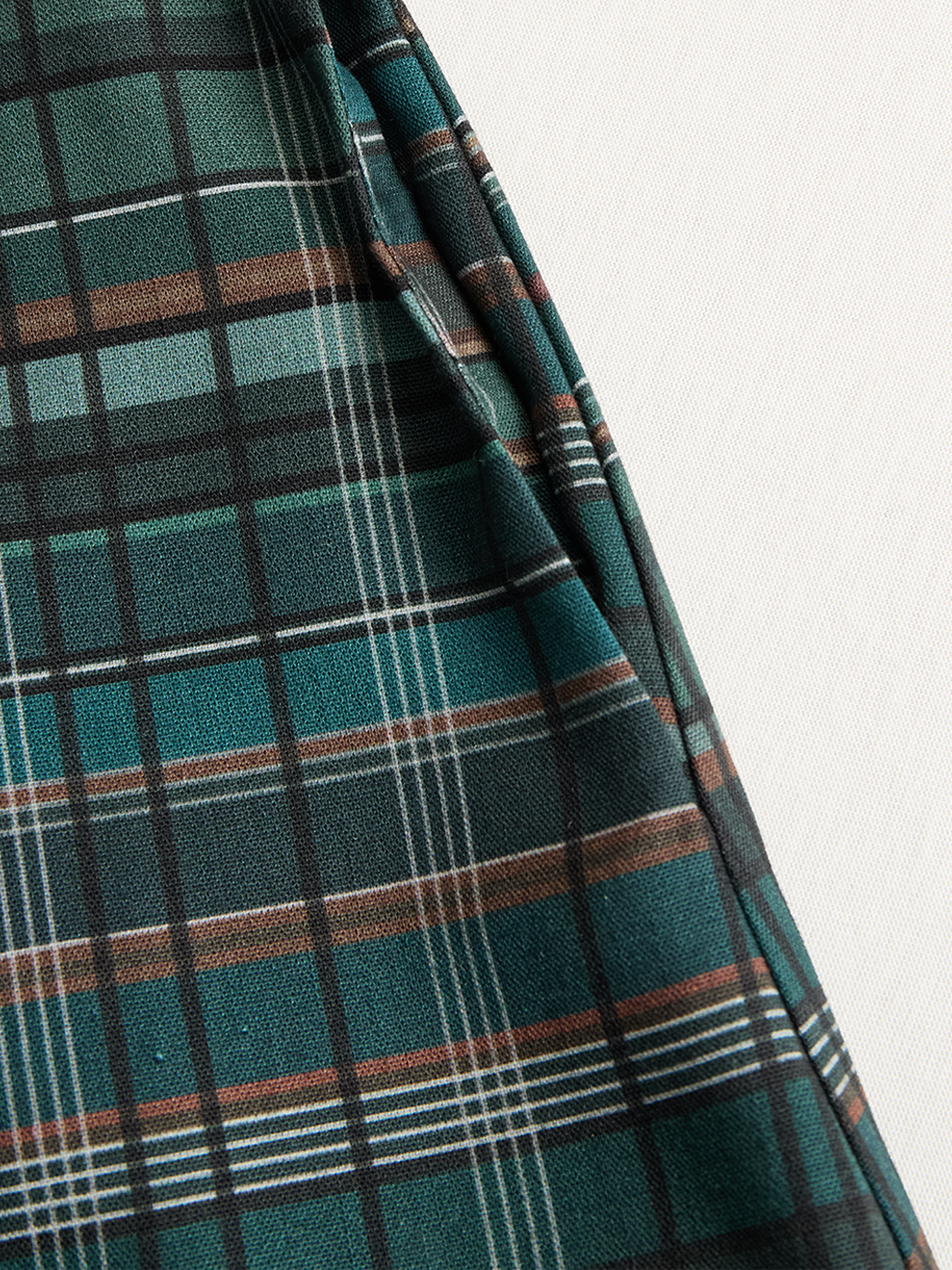 Plaid Lapel Single-Breasted Camisa Chalecoido maxi
