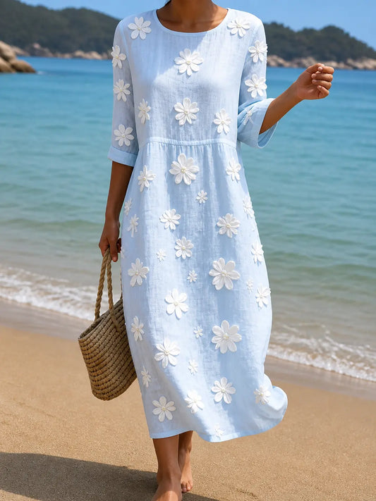 Vestido casual de mujer con estampado floral Adriana Valera