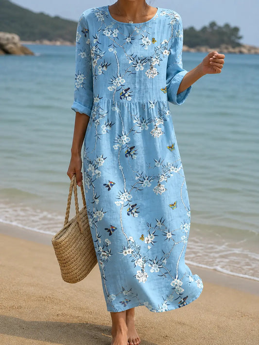 Vestido casual de mujer con estampado floral Adriana Valera