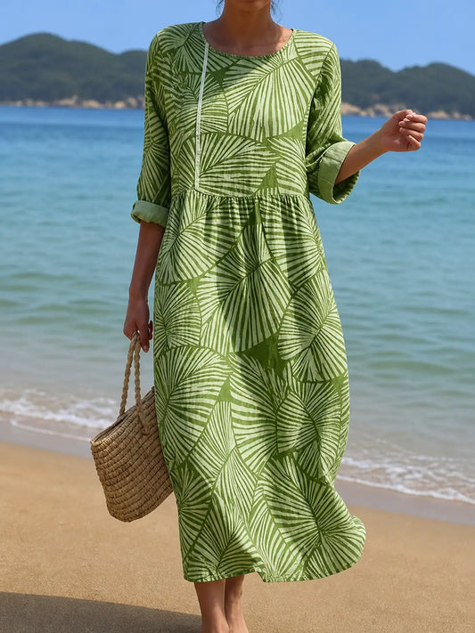 Vestido casual de mujer con estampado floral Adriana Valera