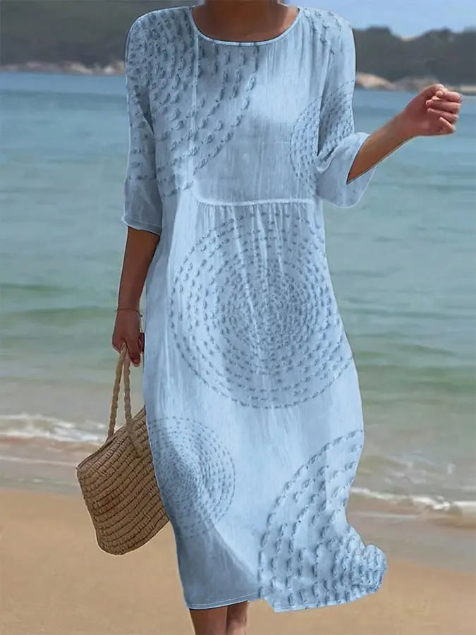 Vestido casual de mujer bordado Adriana Valera