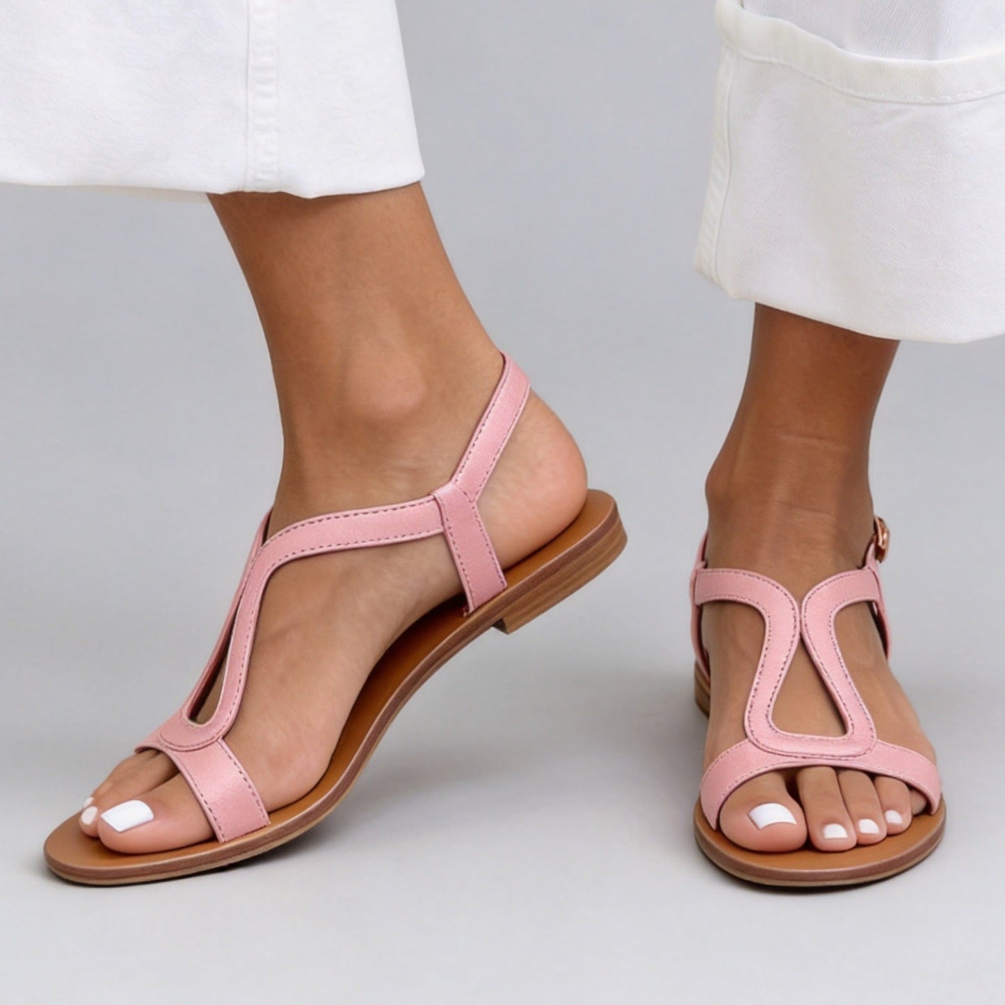 Ludovica | Sandalias Casuales Planas Destalonadas para Verano