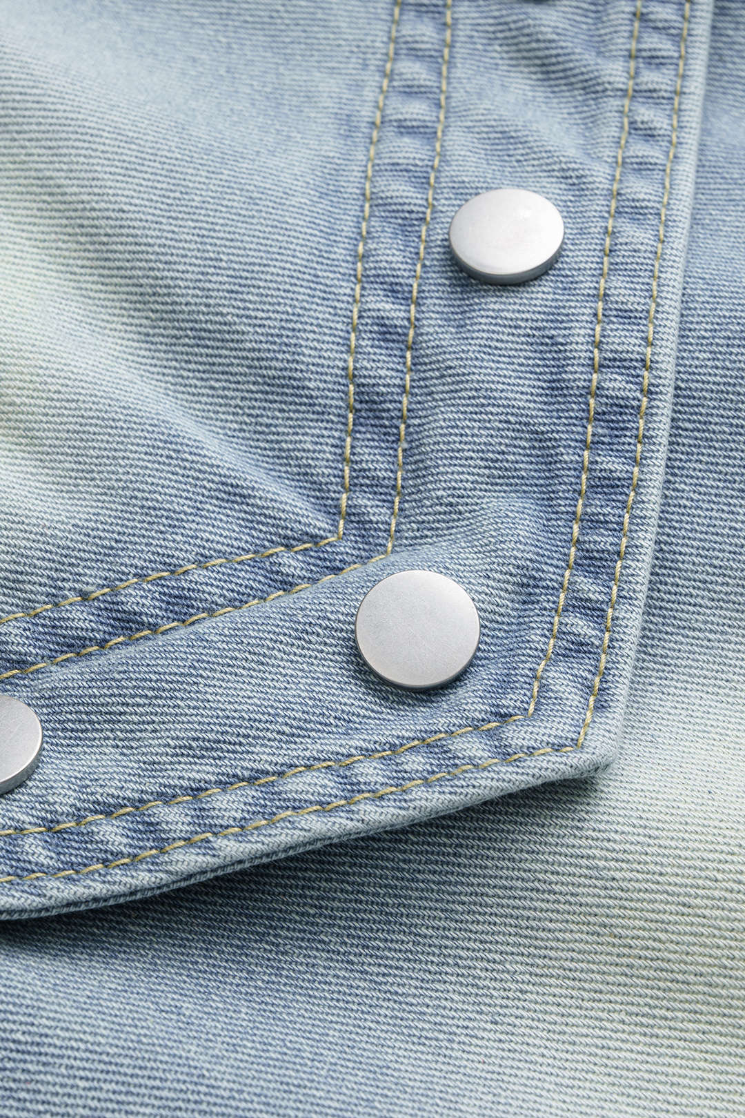 Denim Patchwork Frayed Rivets Barrel Leg Jeans