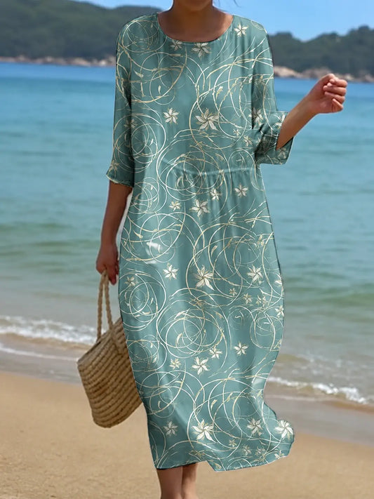 Vestido casual de mujer con estampado floral Adriana Valera
