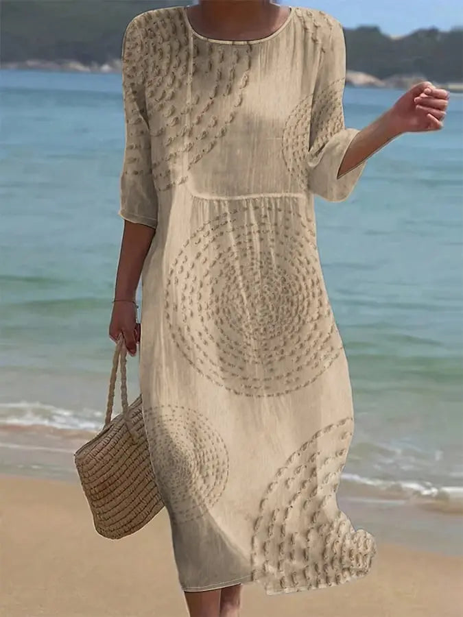 Vestido casual de mujer bordado Adriana Valera