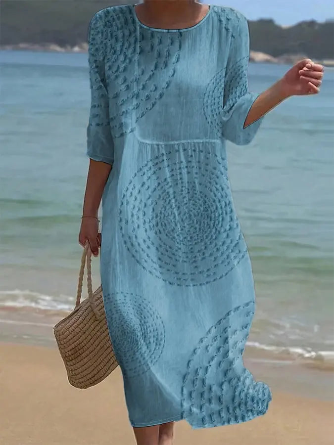 Vestido casual de mujer bordado Adriana Valera