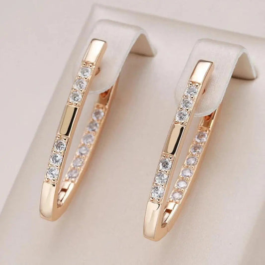 Pendientes Sofisticados con Zirconios