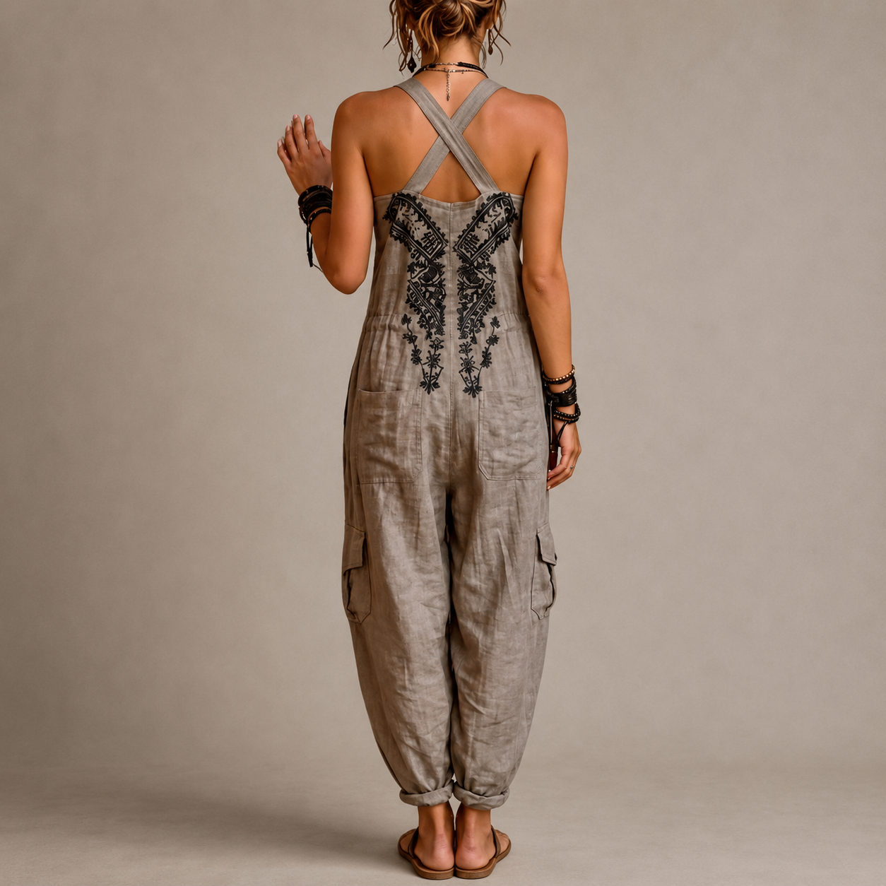 Valentina – Mono bohemio de cuello halter