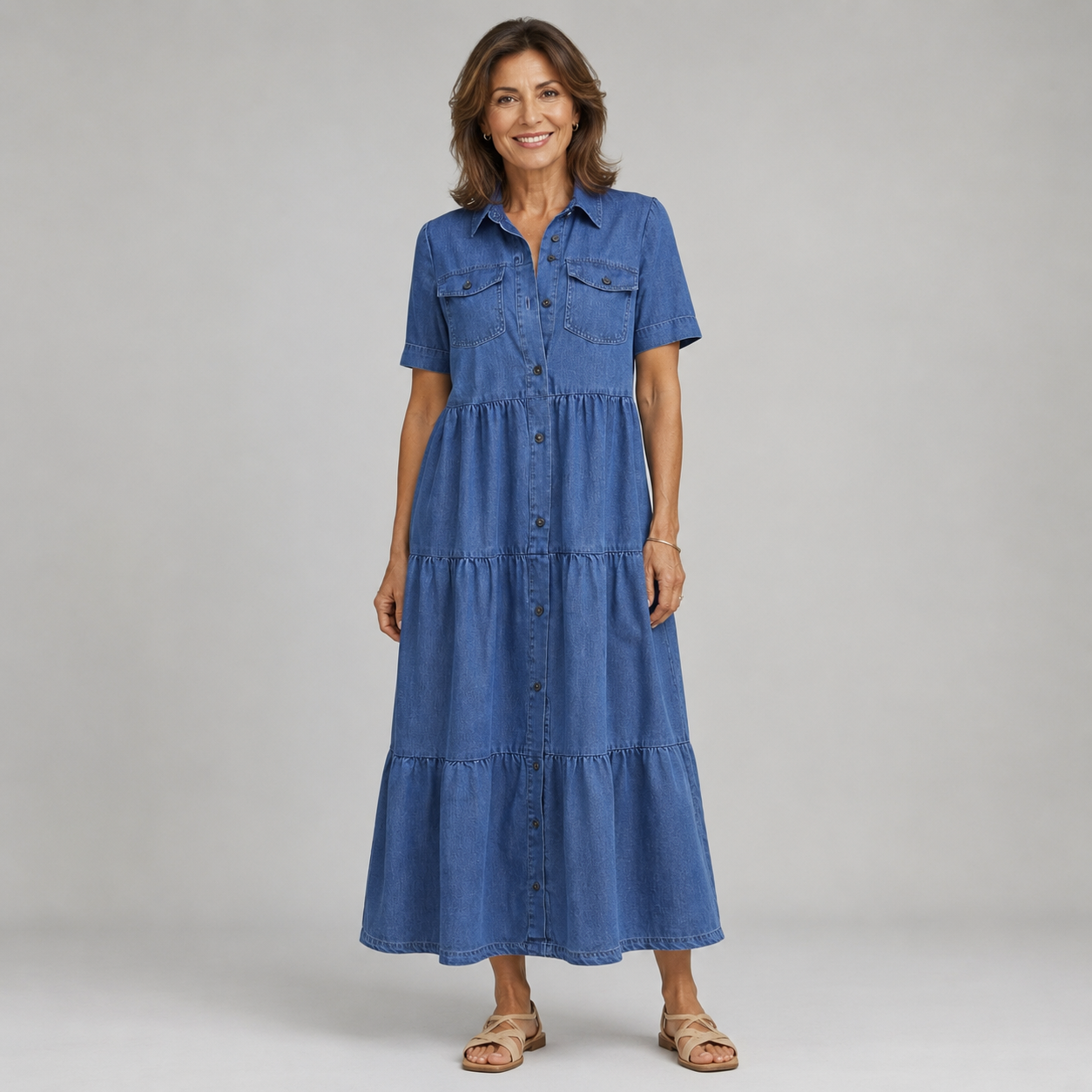 Luna | Vestido Denim Fluido