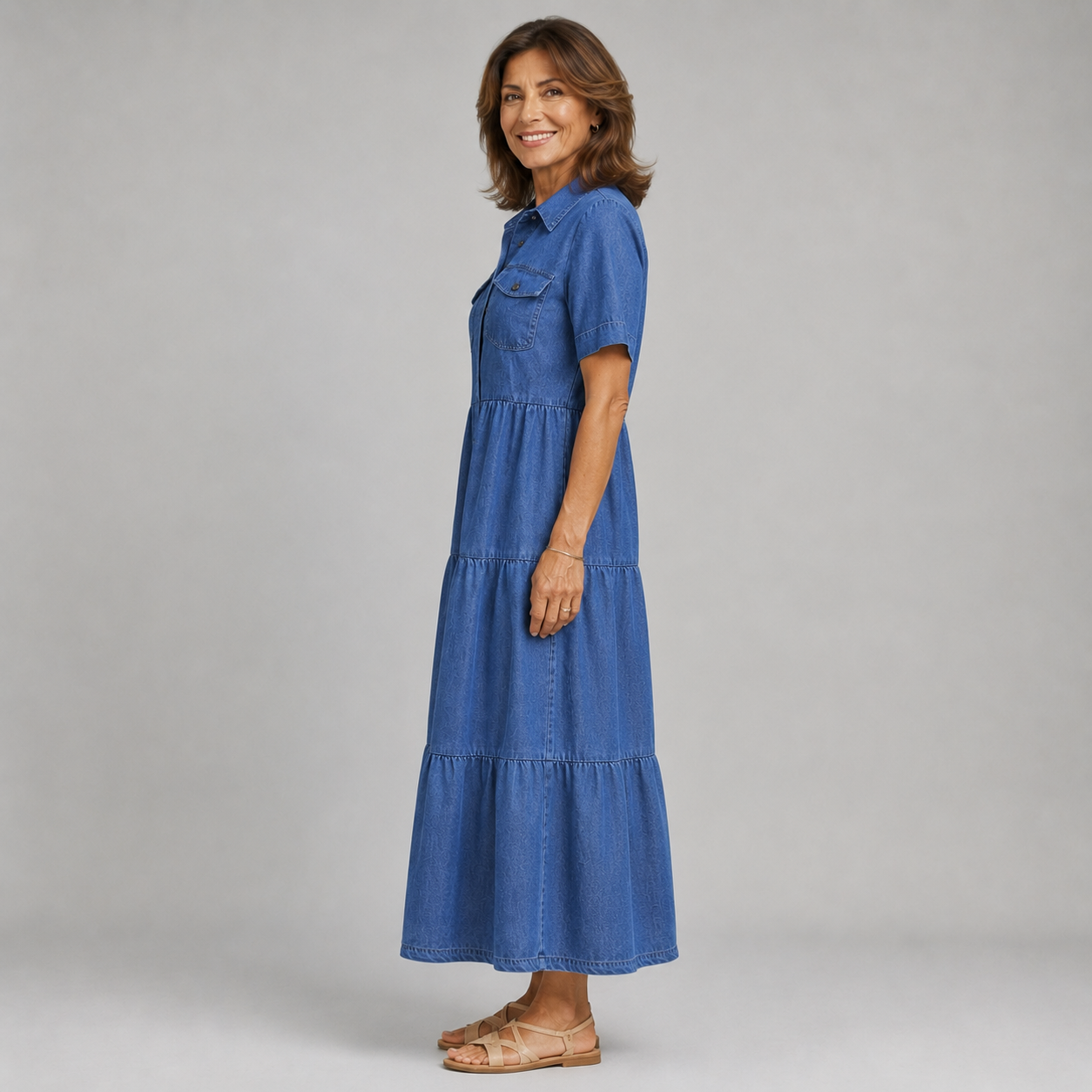Luna | Vestido Denim Fluido