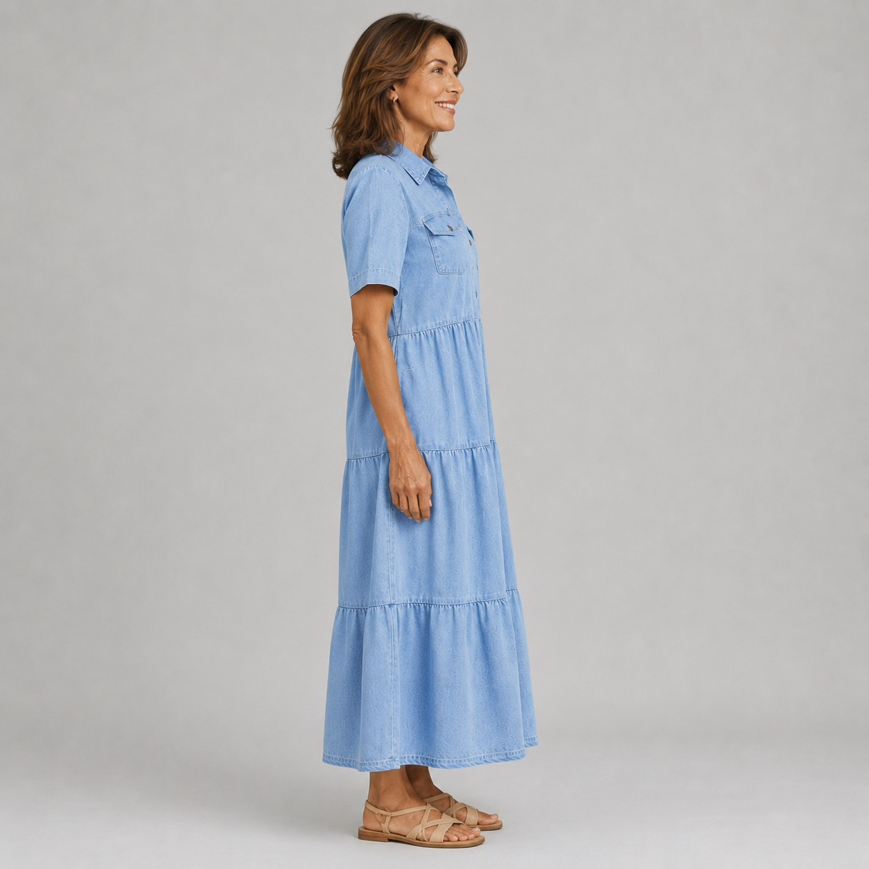 Luna | Vestido Denim Fluido