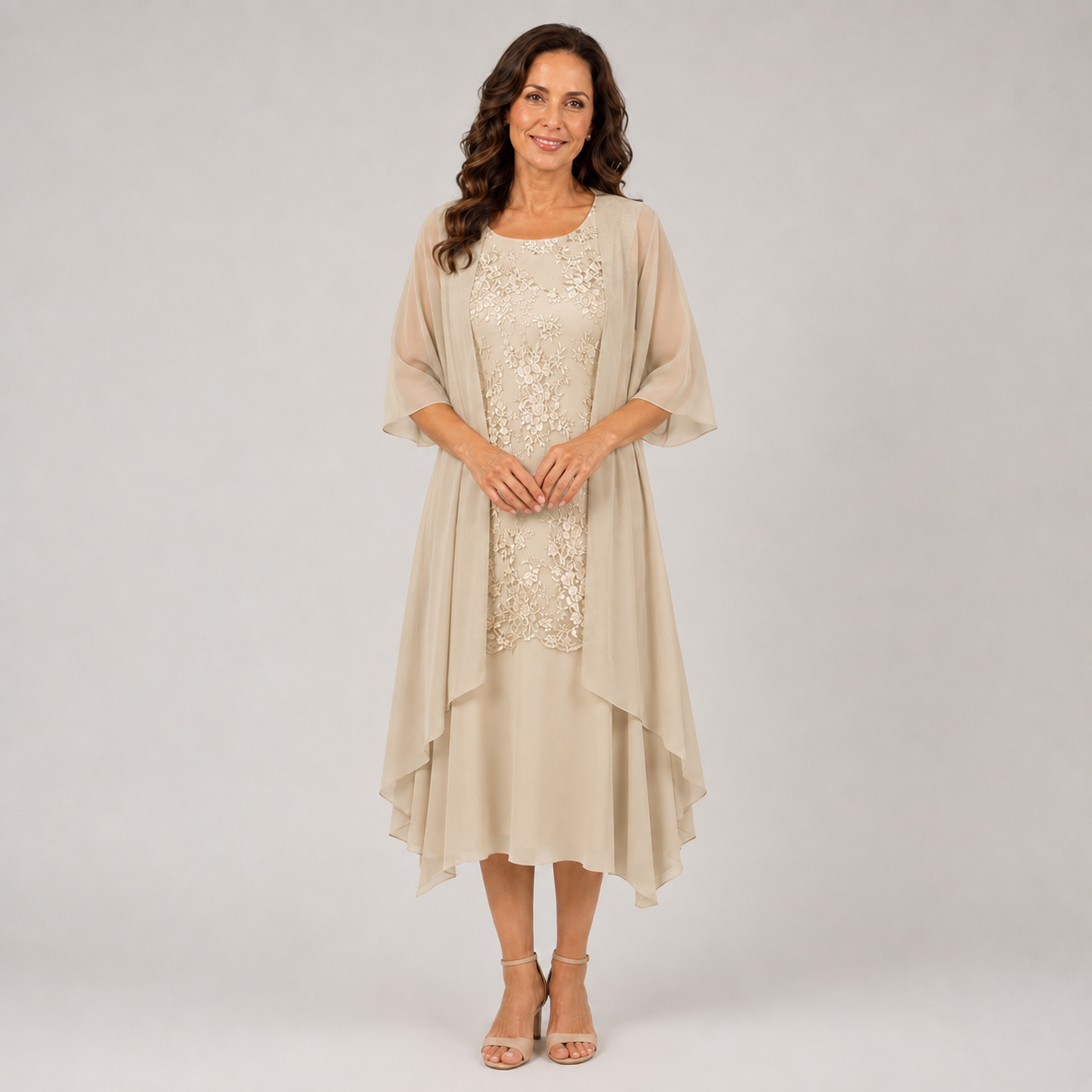 Isabela | Vestido Elegante de Capas