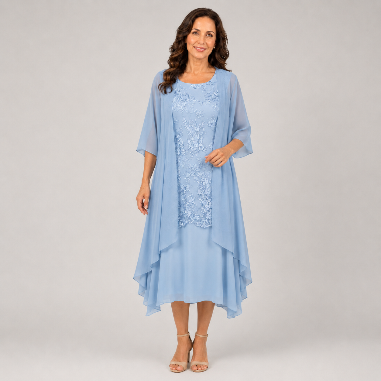 Isabela | Vestido Elegante de Capas