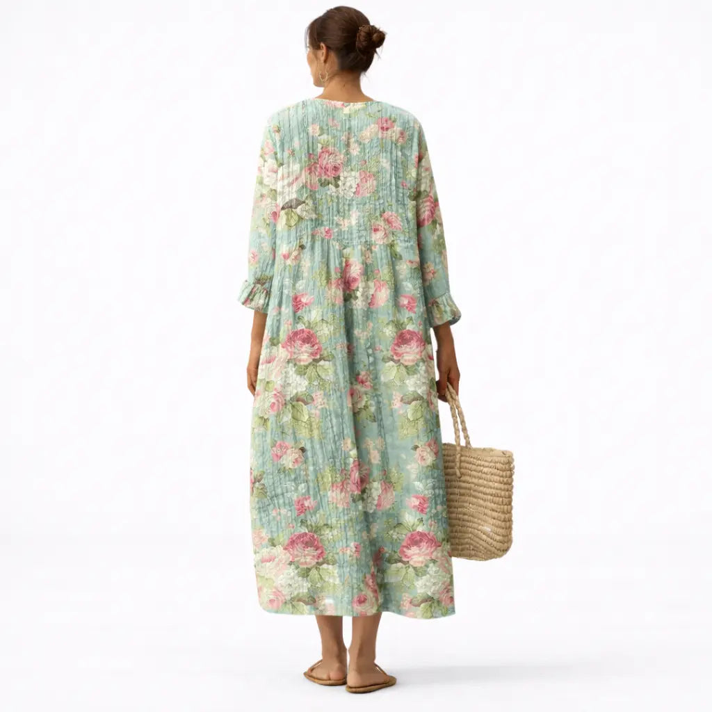 Vilma™ | Vestido Floral Delicado Adriana Valera