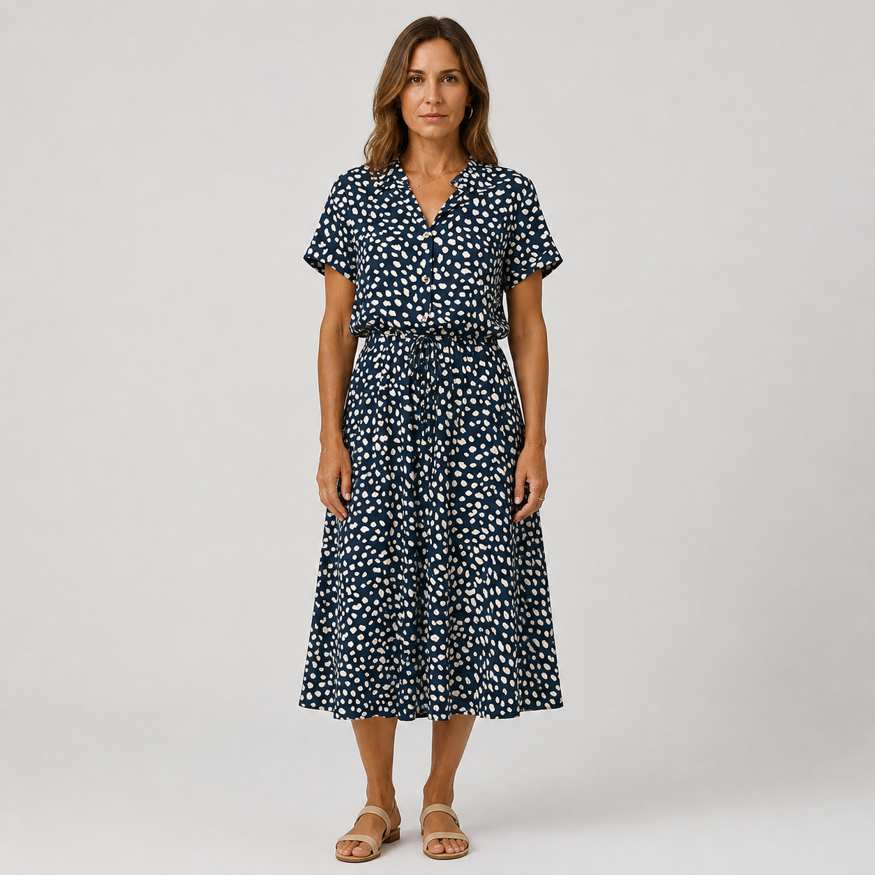 Valentina | Vestido Midi de Lunares