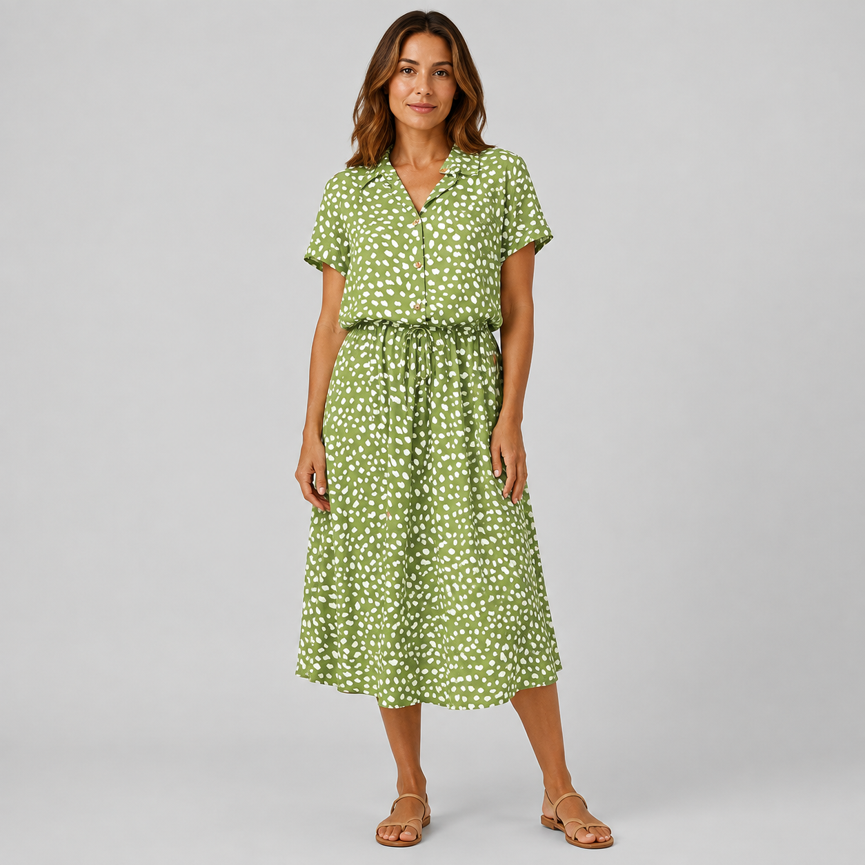Valentina | Vestido Midi de Lunares