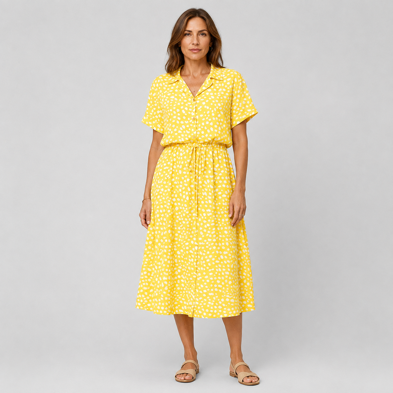 Valentina | Vestido Midi de Lunares