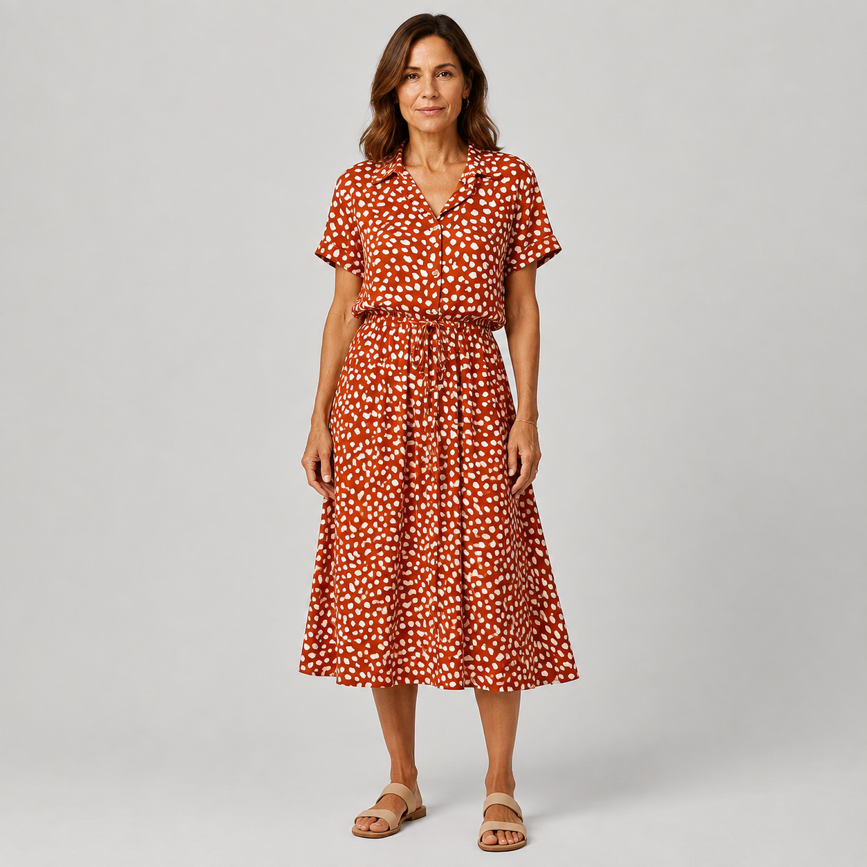 Valentina | Vestido Midi de Lunares