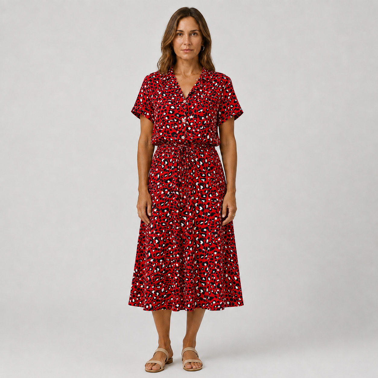 Valentina | Vestido Midi de Lunares