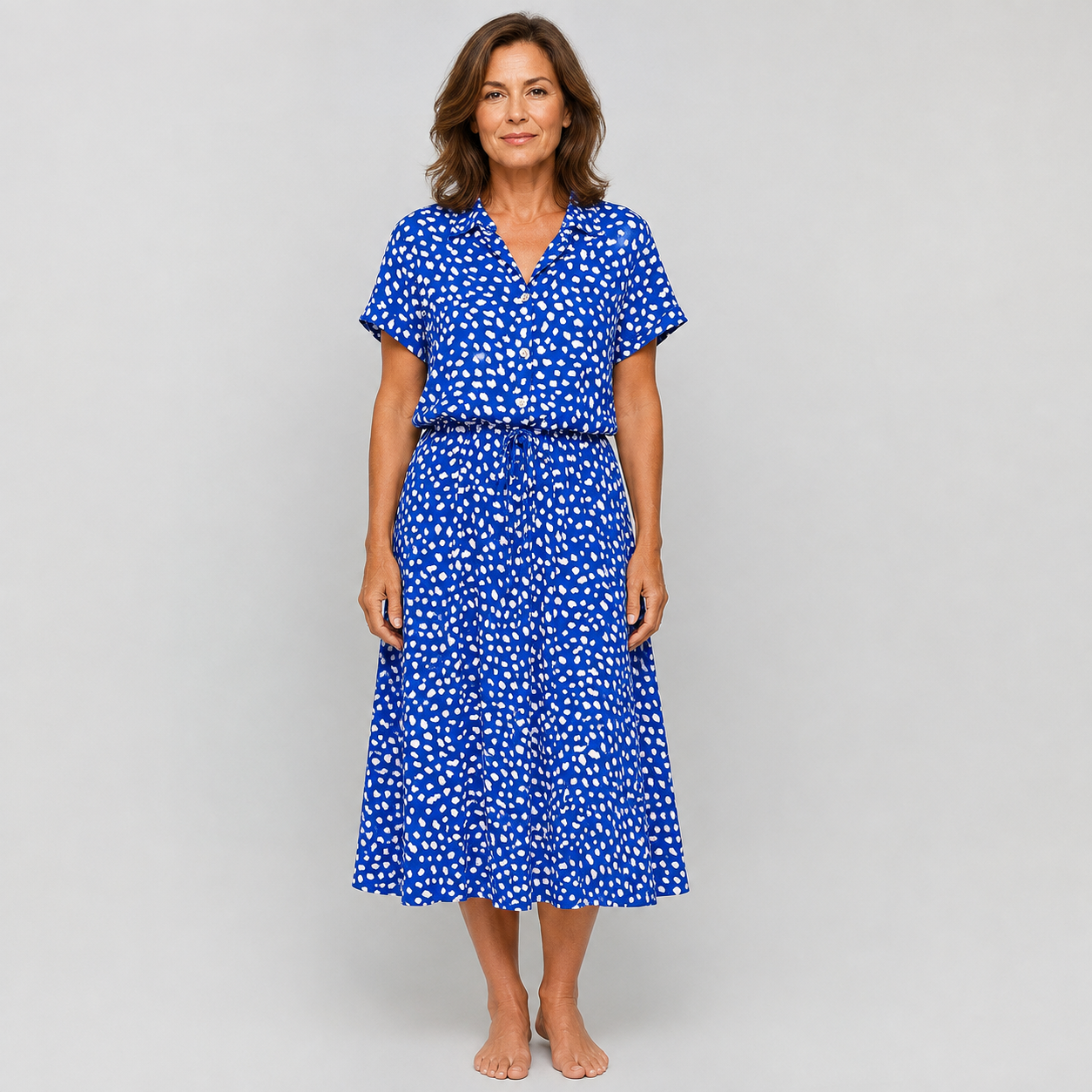 Valentina | Vestido Midi de Lunares