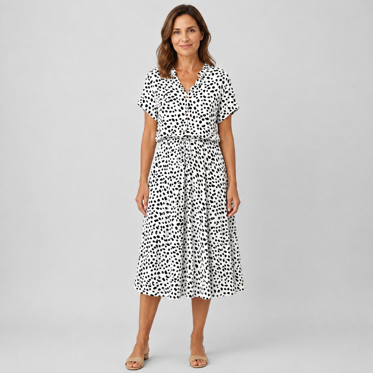 Valentina | Vestido Midi de Lunares
