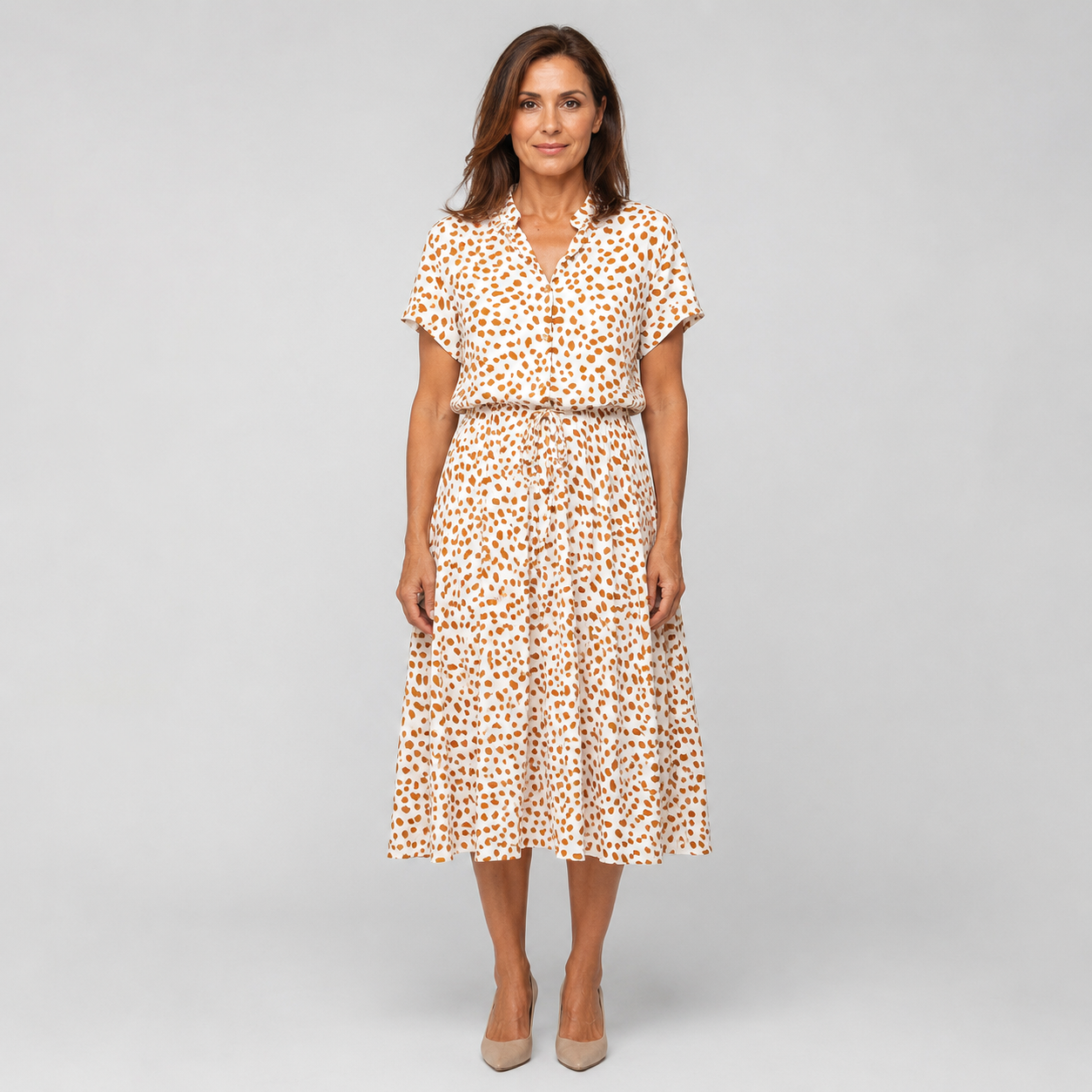 Valentina | Vestido Midi de Lunares