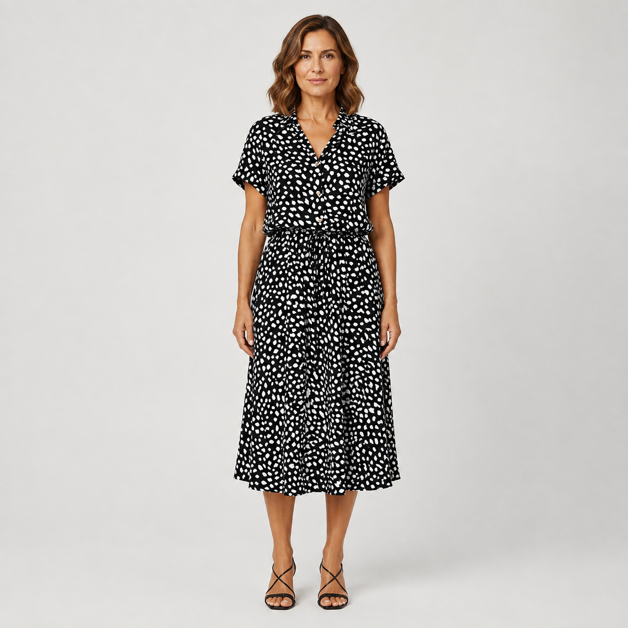 Valentina | Vestido Midi de Lunares