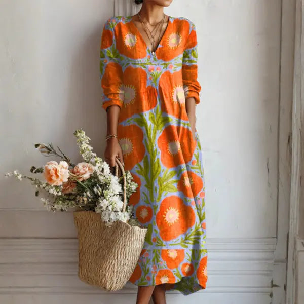 Alba™ | Vestido Floral Encantador Adriana Valera