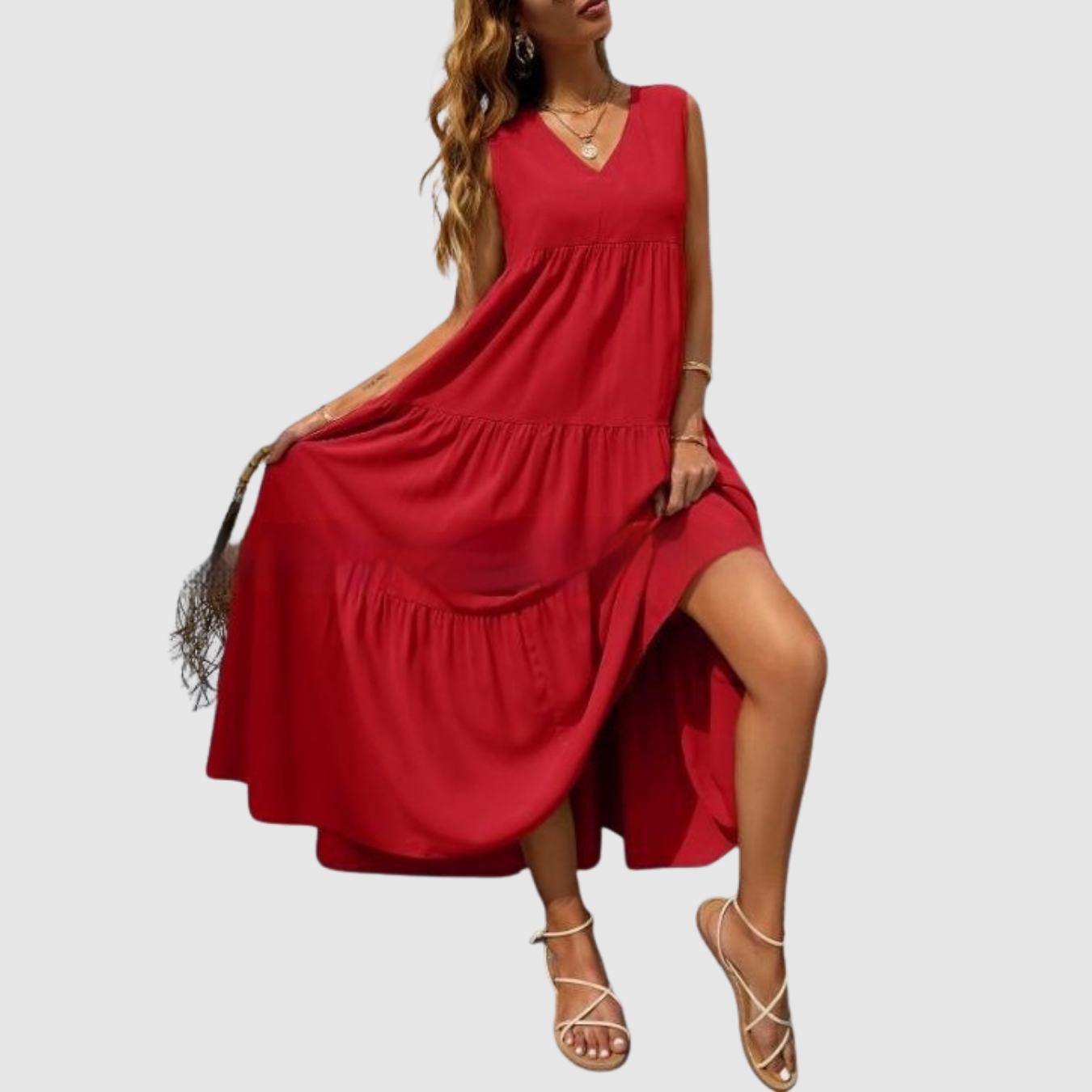 Amora | Vestido sin mangas con cuello en V