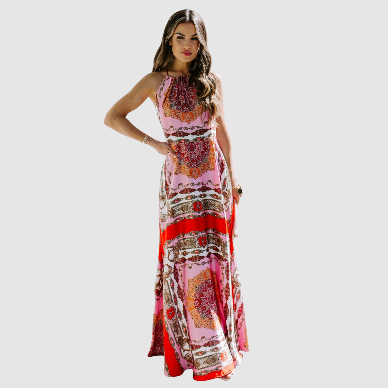 Amora | Vestido playero con cuello halter