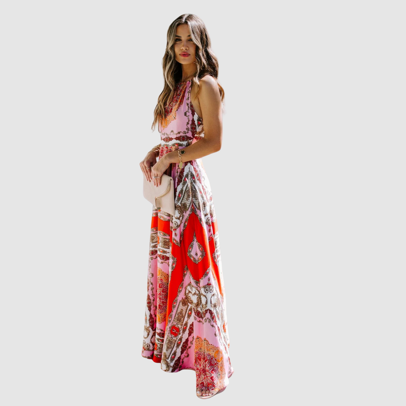 Amora | Vestido playero con cuello halter