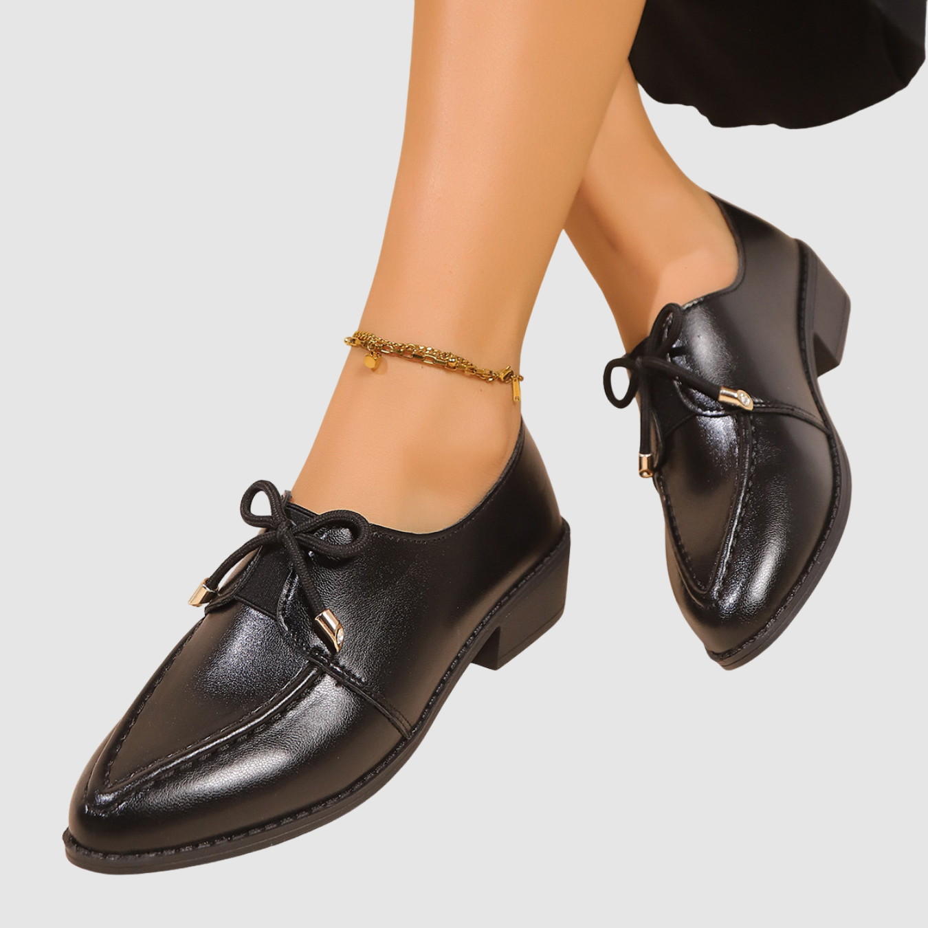 Auri | Zapatos de piel con lazo