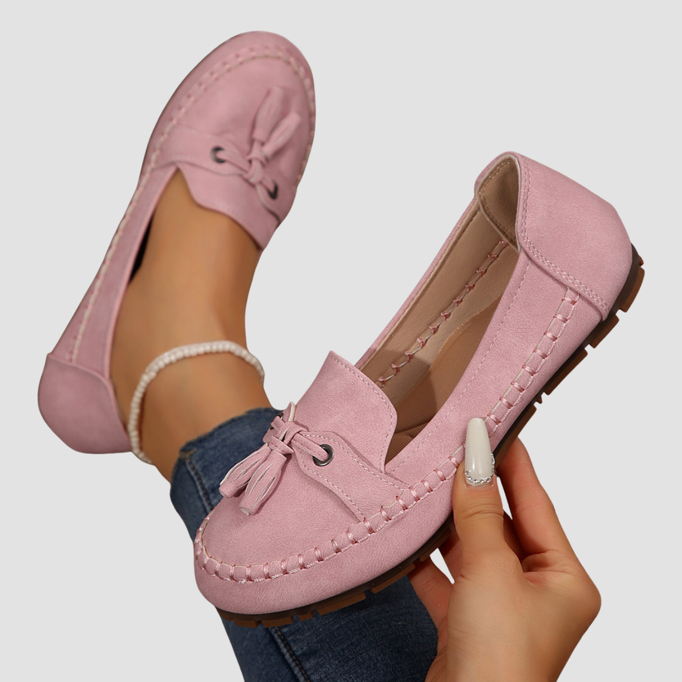 Sara | Mocasines de punta redonda