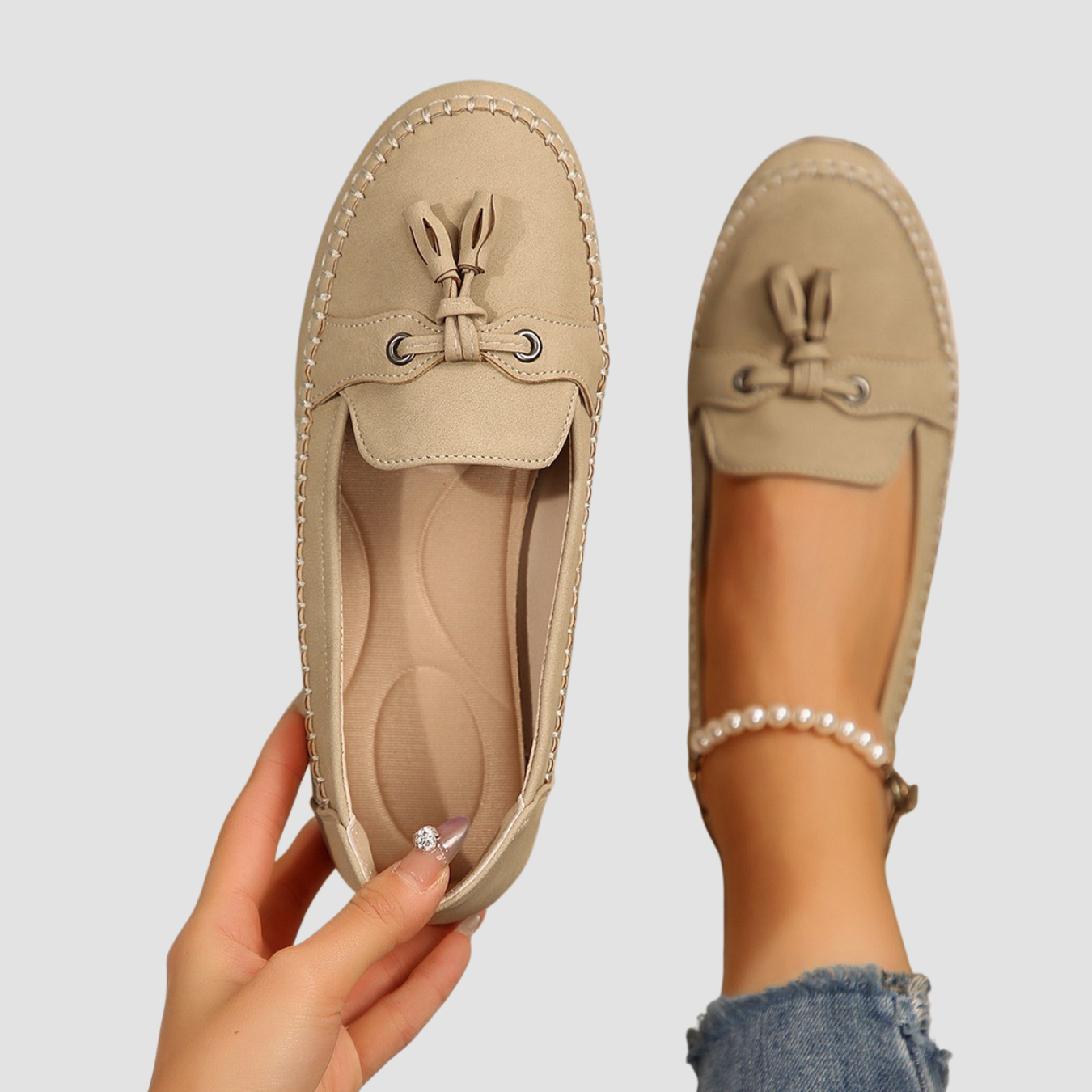 Sara | Mocasines de punta redonda