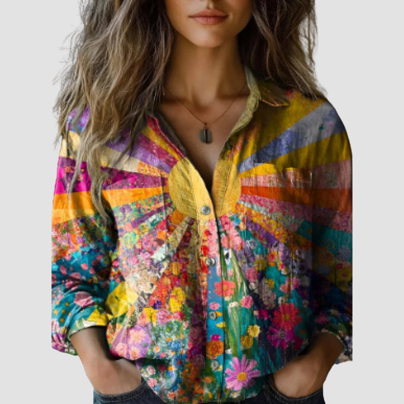 Tova | Blusa étnica retro