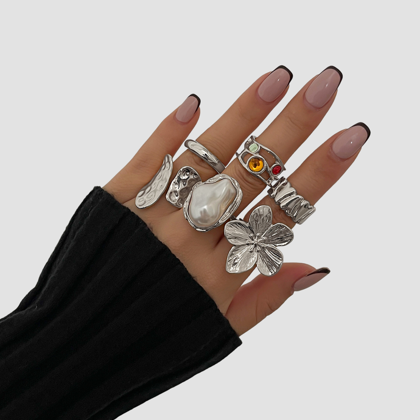 Mara | Anillo de perla barroca