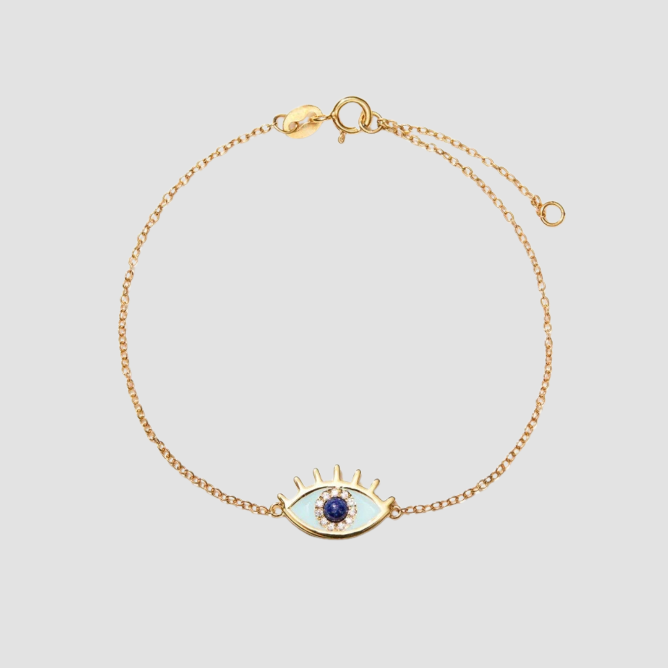 Mara | Pulsera de ojo con esmalte esmaltado en plata 925
