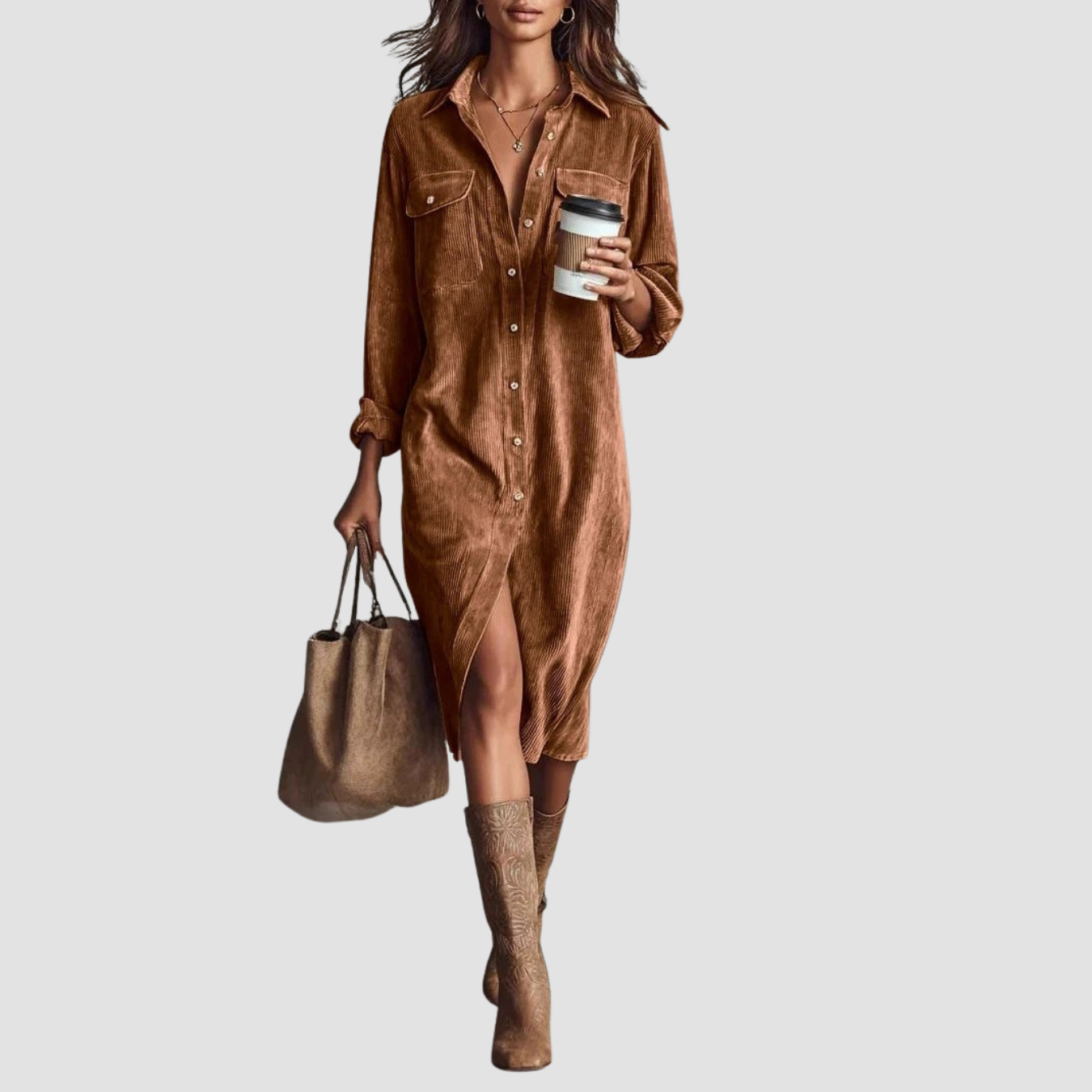 Novea | Vestido casual con botones