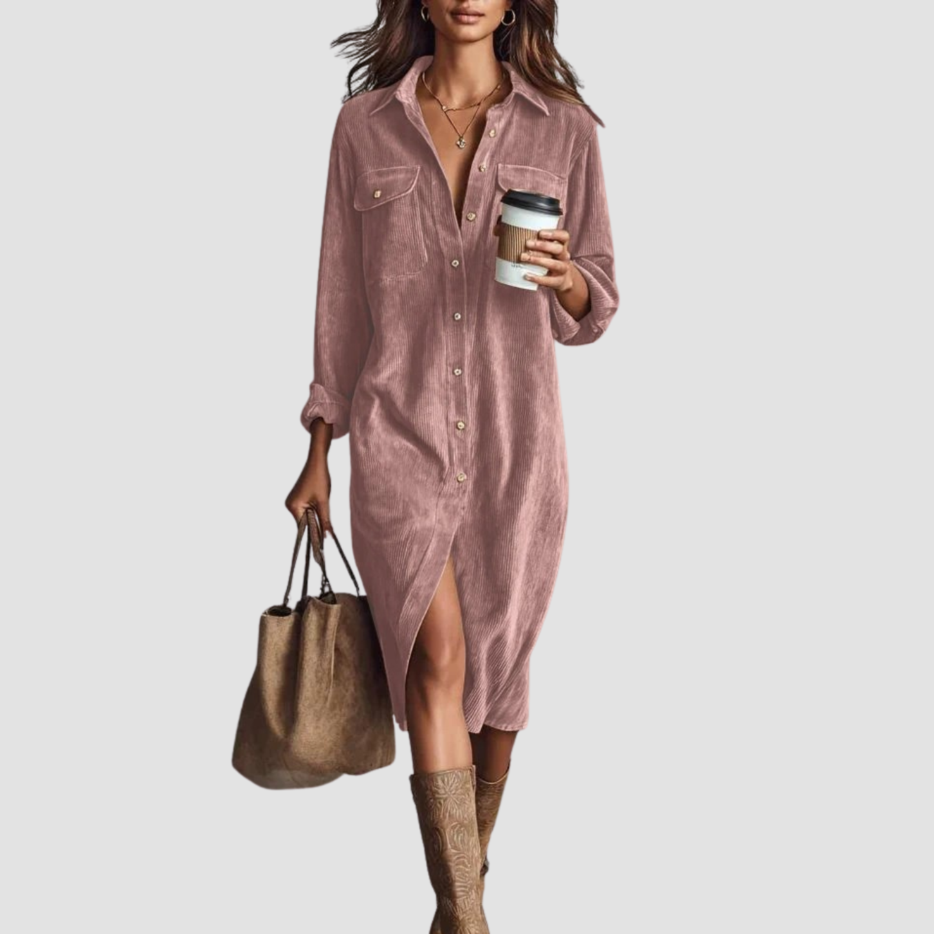 Novea | Vestido casual con botones