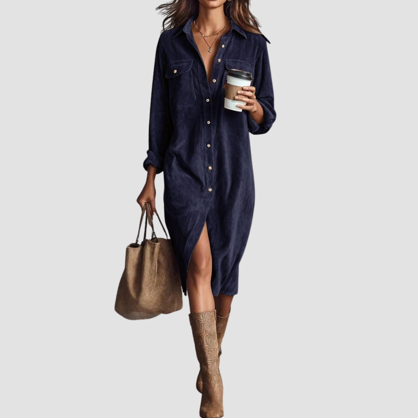 Novea | Vestido casual con botones