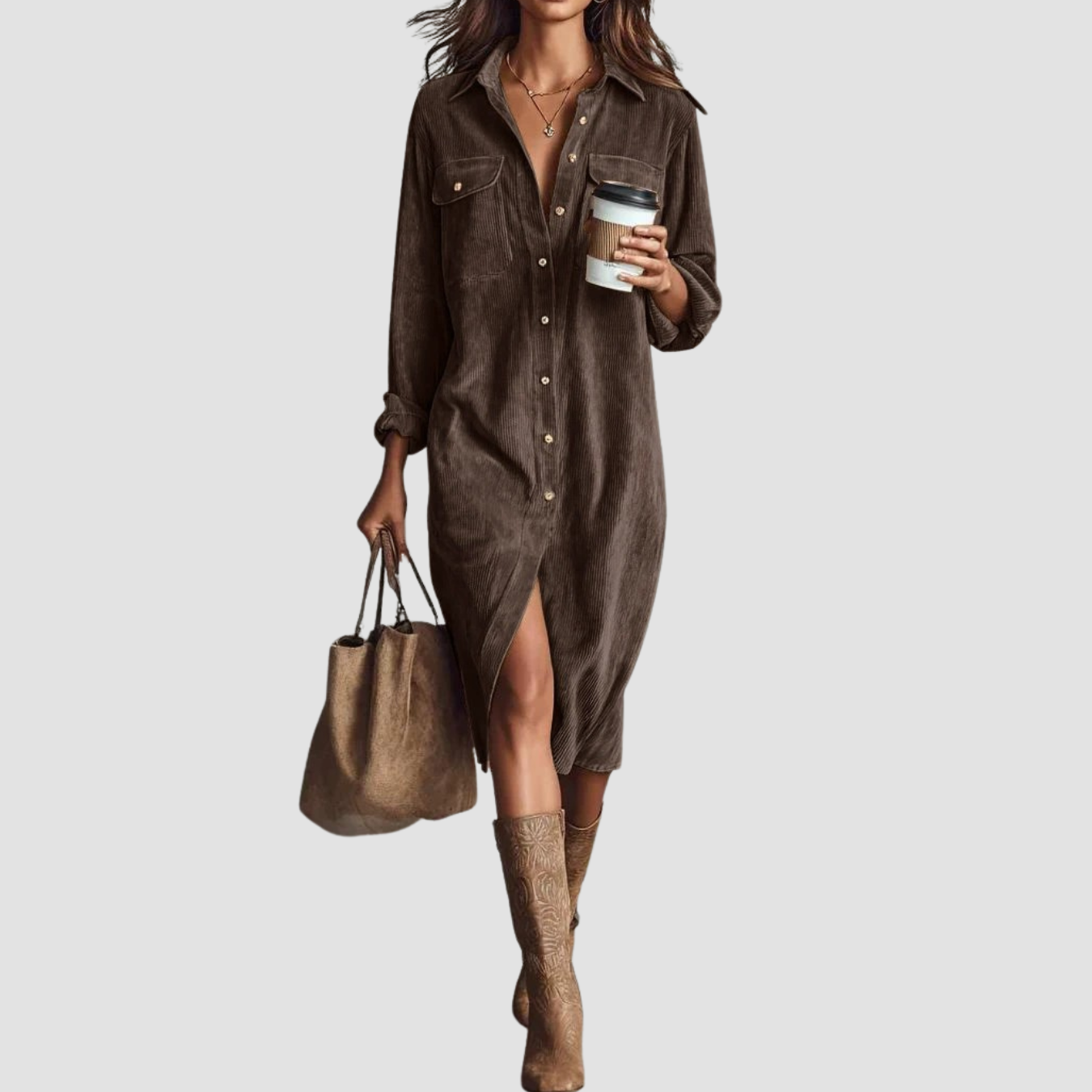 Novea | Vestido casual con botones