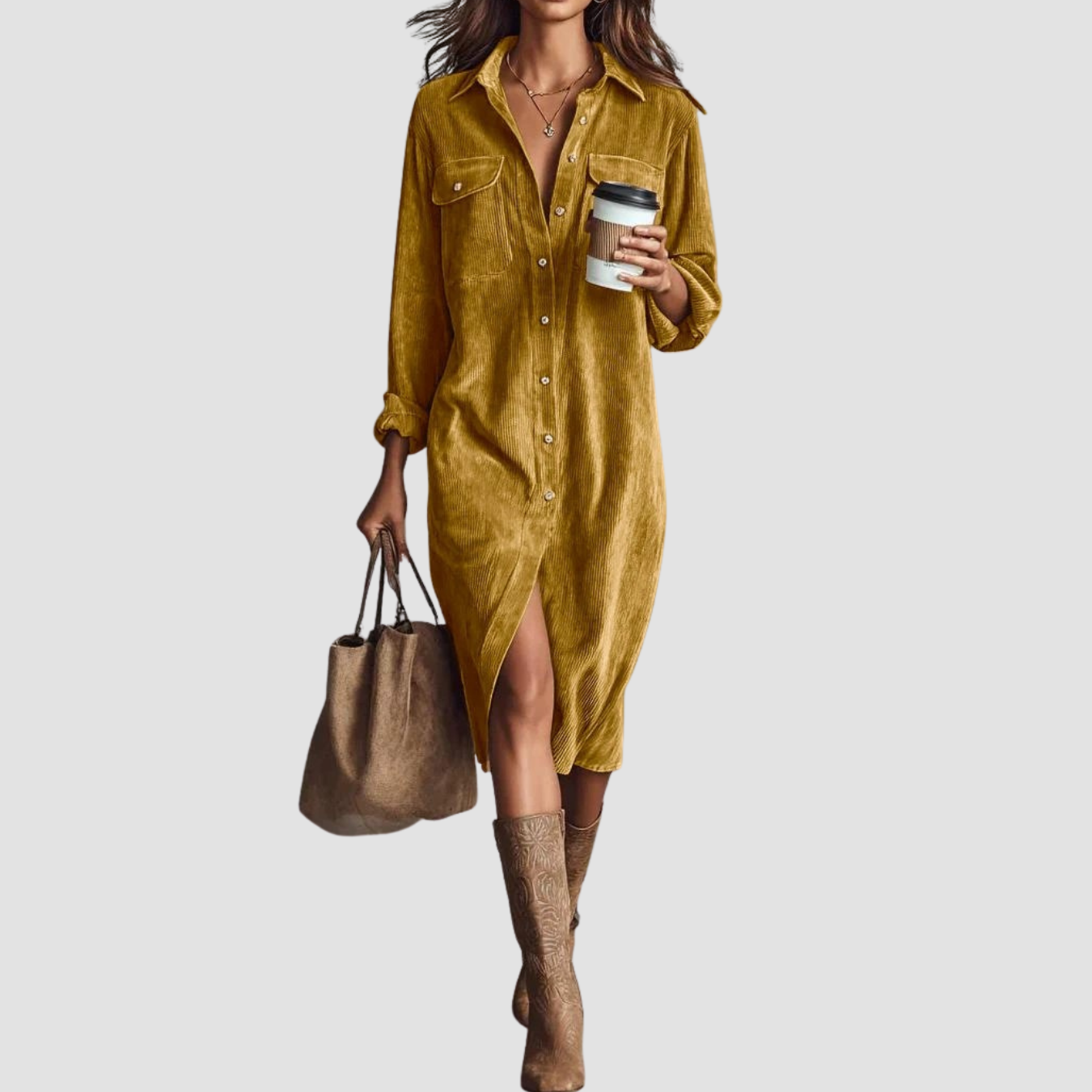 Novea | Vestido casual con botones