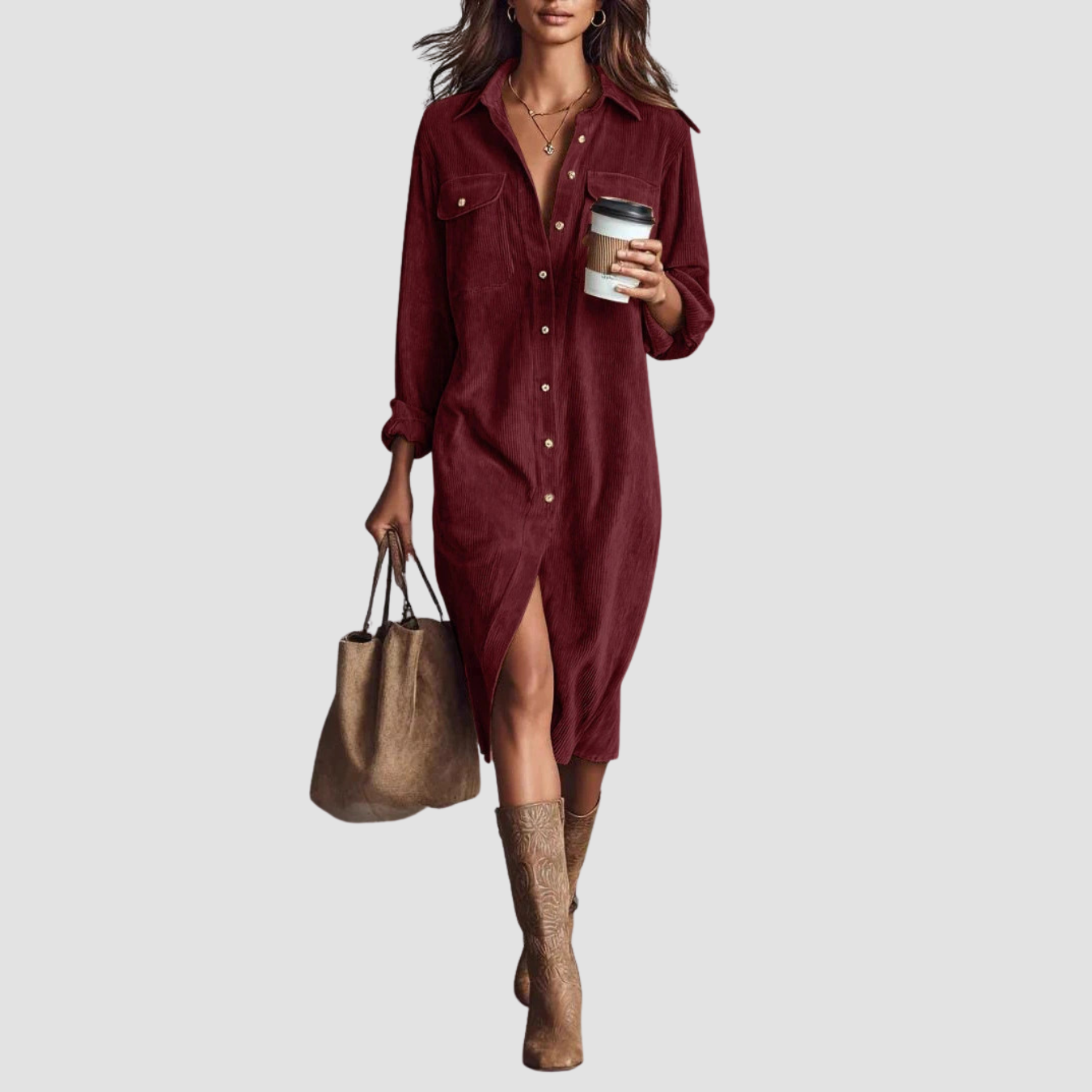 Novea | Vestido casual con botones