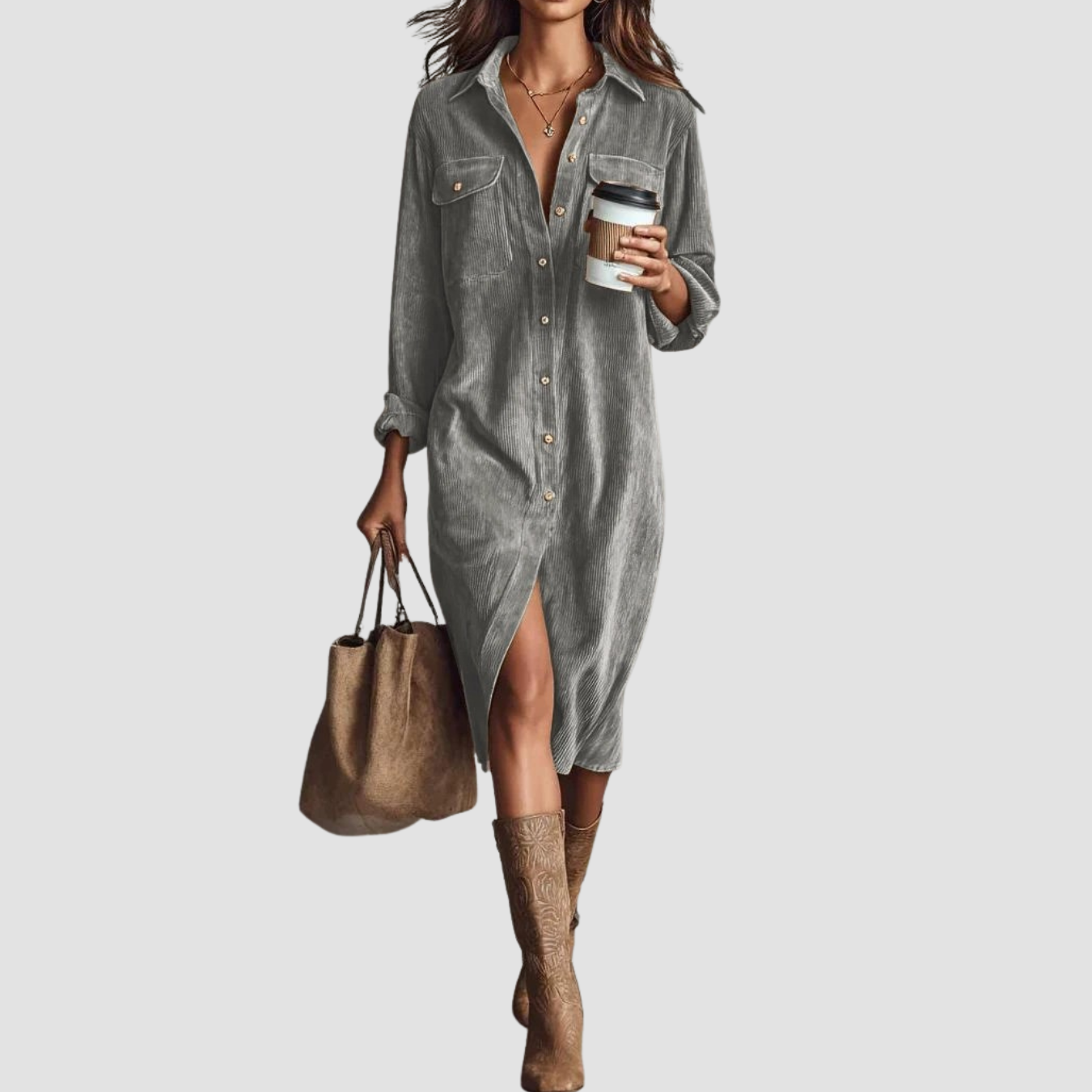 Novea | Vestido casual con botones