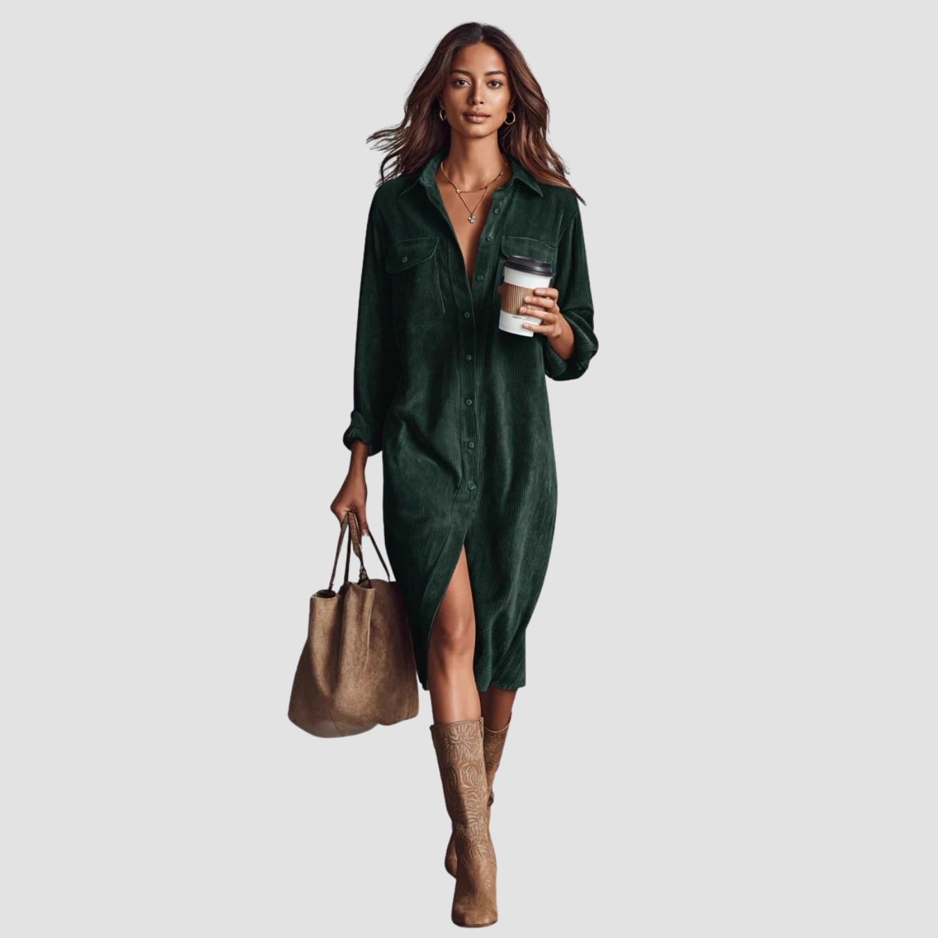 Novea | Vestido casual con botones