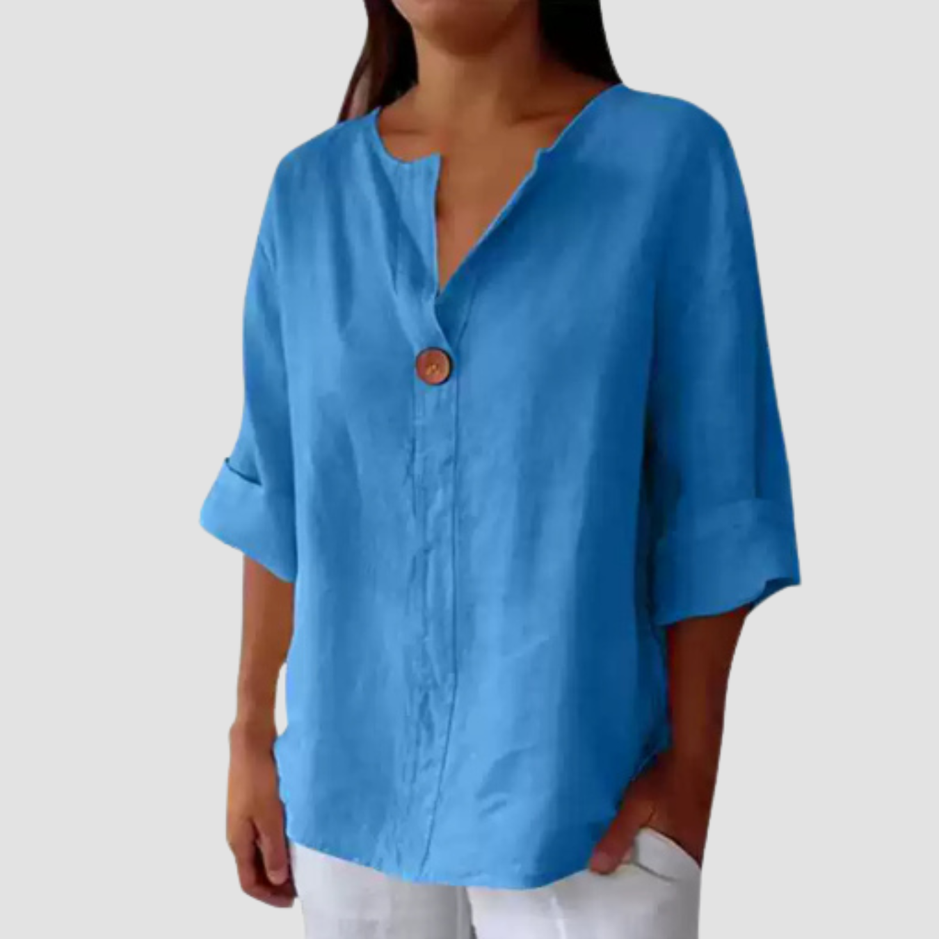 Lara | Camiseta de manga larga con cuello en V