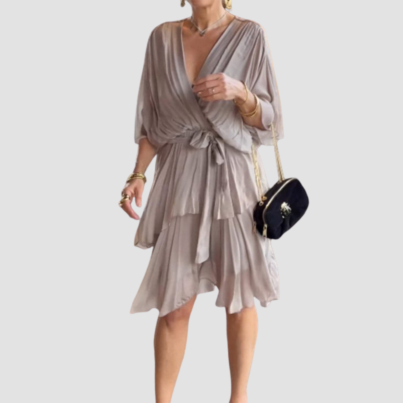 Amora | Vestido pastel con mangas