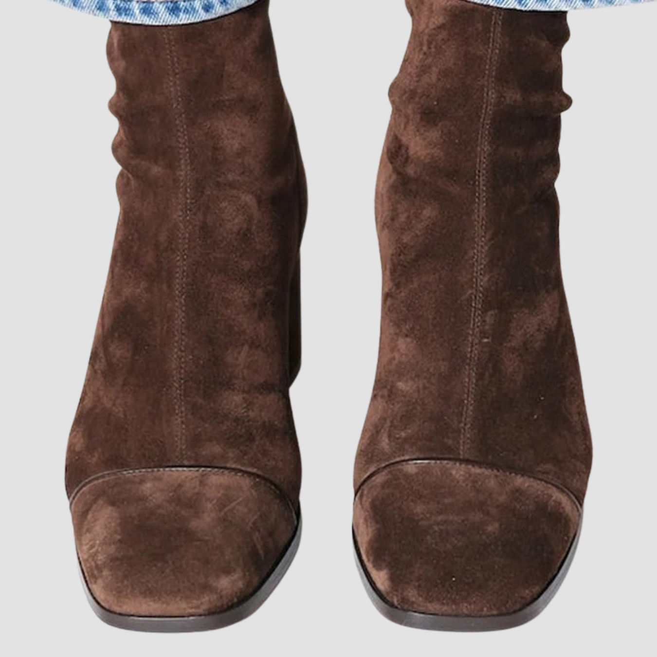 Kaia | Botas de ante con tacón alto