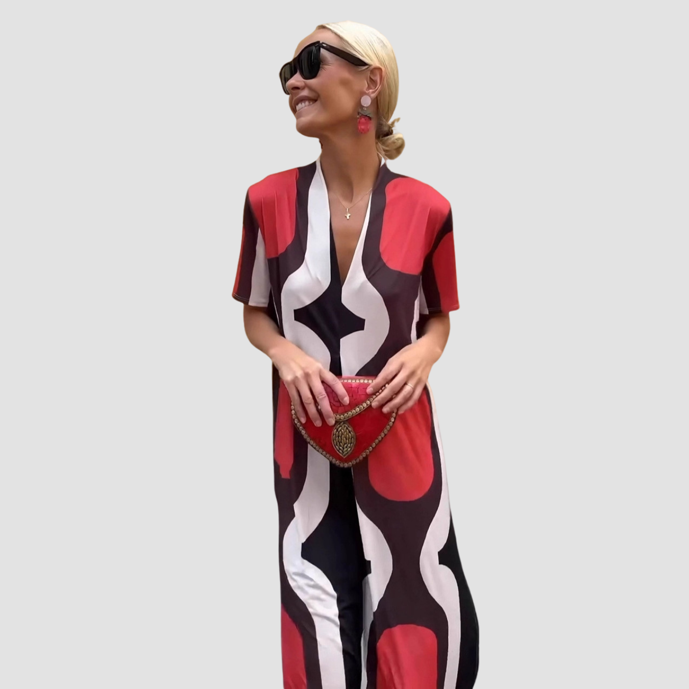 Amora | Vestido étnico de manga corta